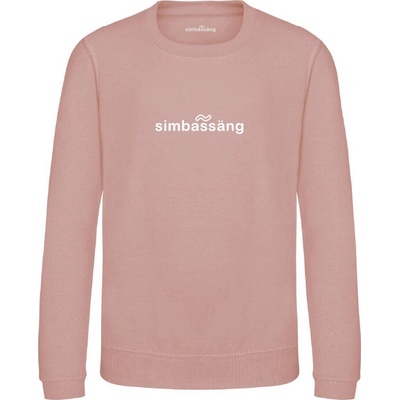 Dievčenská mikina s vyšívaným logom simbi pink