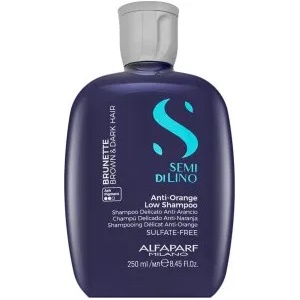 ALFAPARF Milano Semi Di Lino Brunette Anti-Orange Low Shampoo Неутрализиращ шампоан за кафяви нюанси 250 ml