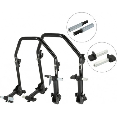 Sefis D20U sklopný pojazdný moto stojan predný a zadný set - single / packy