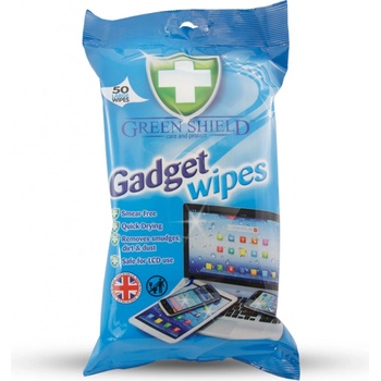Green Shield Gadget Wipes na obrazovky, laptopy, telefony vlhčené ubrousky 50 ks