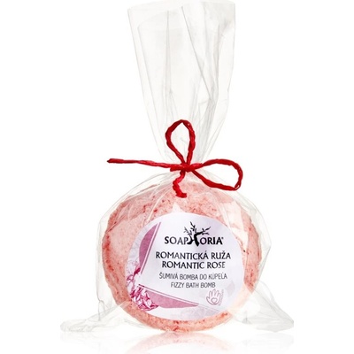 Soaphoria Romantic Rose Fizzy Bath Bomb antistresový kúpeľový balistik s regeneračným účinkom 85 g