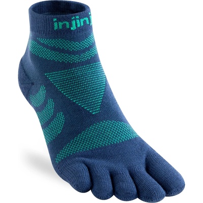 Injinji Дамски чорапи за бягане Injinji Women's Run Technical Mini-Crew Running socks - Poseidon - размер 35-40 (EU) (201-3758-0811)
