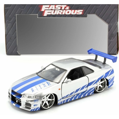 Jada Toys 253203044 Fast & Furious 2002 Nissan Skyline Model auta 1:24