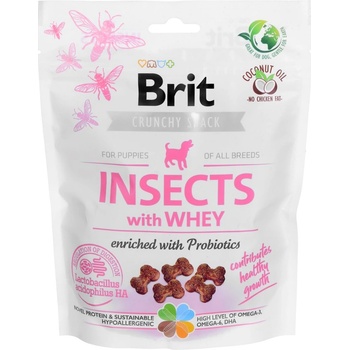 Brit Care Dog Crunchy Cracker Puppy Insects with Whey enriched with Probiotics 200 g