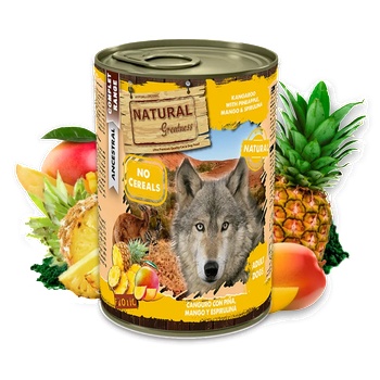 Natural Greatness Kangaroo with Pineapple, Mango & Spirulina - Кенгуру с ананас, манго и спирулина 400gr