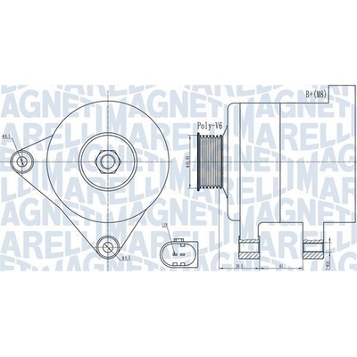 Alternátor MAGNETI MARELLI 063732011010
