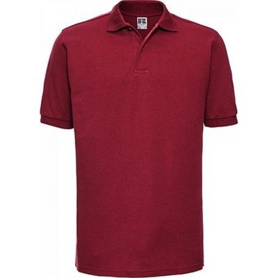 Vysoce odolná směsová polokošile Russell červená klasická Z599