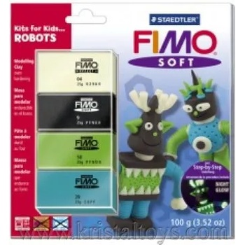 Image 1 of Комплект глина Fimo Soft Funny Robots 802441