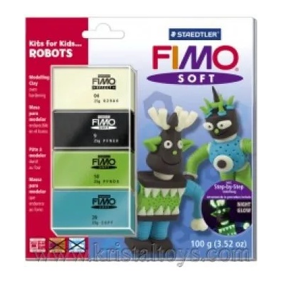 Комплект глина Fimo Soft Funny Robots 802441
