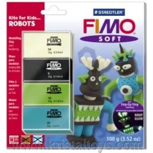  Комплект глина Fimo Soft Funny Robots 802441