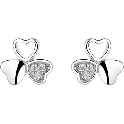 Silenti Jewelry Сребърни обеци "Трилистна Детелина