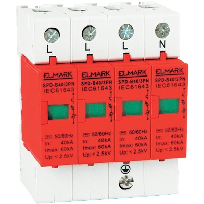 ELMARK КАТОДЕН ОТВОДИТЕЛ spd-c20/3pn in 20ka (64403)