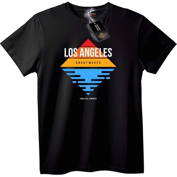 NOONEBRAND Тениска Los Angeles Големи Вълни - M, Black
