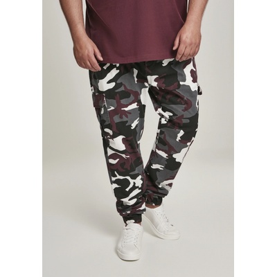 Urban Classics kalhoty Camo Cargo Jogging pants 2.0 wine camo