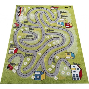 Makro Abra Uličky Color Kids 02 Cesta Domy zelený