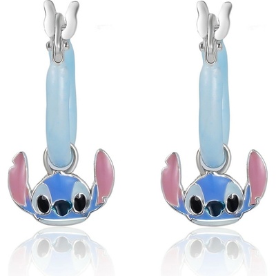 Disney strieborné kruhy s príveskami Stitch Mini ES00100SL.CS