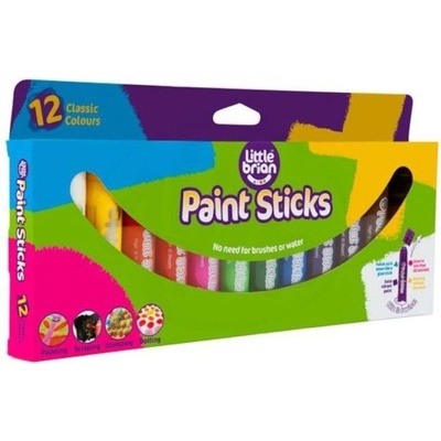 Little Brian Paint Sticks Základné farby 12 ks