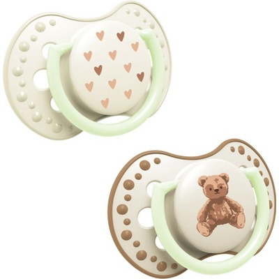 Lovi Dudlík svítící silikonový dynamický Teddy Love 2ks – Zbozi.Blesk.cz
