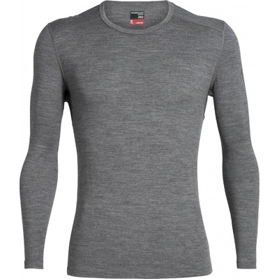 Icebreaker Mens 260 Tech LS Crewe Gritstone Heather