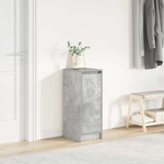 vidaXL Шкаф за обувки, бетонно сив, 29, 5x34x76 см, инженерно дърво (861862)