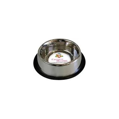 Croci Steel Bowls Mac - Метална купа за храна и вода за кучета с неплъзгащо се дъно 1.9 литра