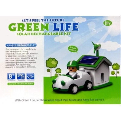 Cute Sunlight SolarBot 2 v 1 Green Life