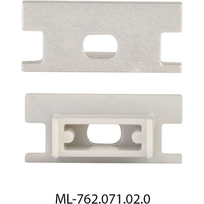 ML-762.071.02.1 Koncovka pro BD s otvorem, stříbrná barva, 1 ks