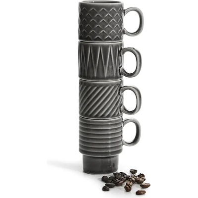 sagaform Комплект от 4 броя чаши за кафе Sagaform Coffee & More (5018070)