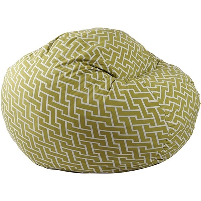 PUFRELAX Барбарон 600л. King Size, Zippity Green, Перящ се калъф, Пълнеж с микс от мемори пяна и дунапрен, Гама Premium (PUF-M-K-PT-ZIG)