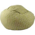 PUFRELAX Барбарон 600л. King Size, Zippity Green, Перящ се калъф, Пълнеж с микс от мемори пяна и дунапрен, Гама Premium (PUF-M-K-PT-ZIG) - topmall