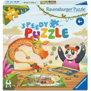 Ravensburger Детски пъзел Ravensburger от 4 х 35 части - Екзотични Животни (12004171) - ozone
