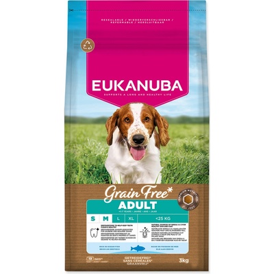 Eukanuba Dog GF Adult Small & Medium rich in Ocean Fish 12 kg
