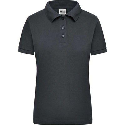 James & Nicholson JN 803 Dámske pracovné piqué polo z ťažkej bavlny sivá Carbon