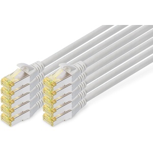 ASSMANN LAN cable Cat 6A - 3 m - 10 pieces - S/FTP shielded - gray - DK-1644-A-030-10 (DK-1644-A-030-10)