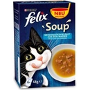 Felix Soup Lahodný výběr z ryb s treskou s tuňákem s platýzem 6 x 48 g