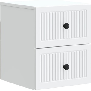 vidaXL Спален шкаф с монтаж на стена с чекмедже Бяло 33 x 34, 5 x 40 см (897955)