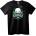 NOONEBRAND Тениска Череп и Пушек - XL, White