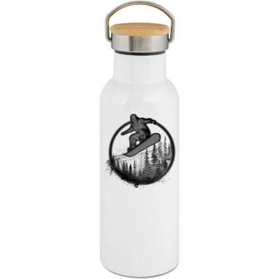 123TRIKO termoska Snowboardista-neon. V1, černý potisk 500 ml narozeniny