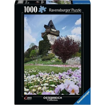 Ravensburger Пъзел Ravensburger от 1000 части - Часовниковата кула в Грац, Австрия (12000611)