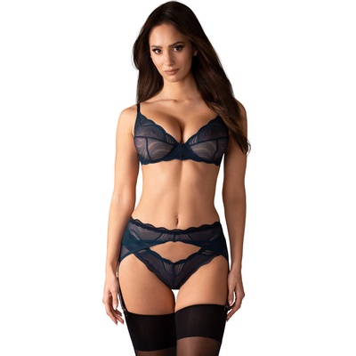 Obsessive Nightly Blue 3-pcs Set Black M/L