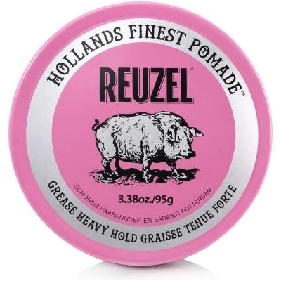 Reuzel Hollands Finest Pomade Grease Heavy Hold помада за коса на маслена основа 95 g за мъже