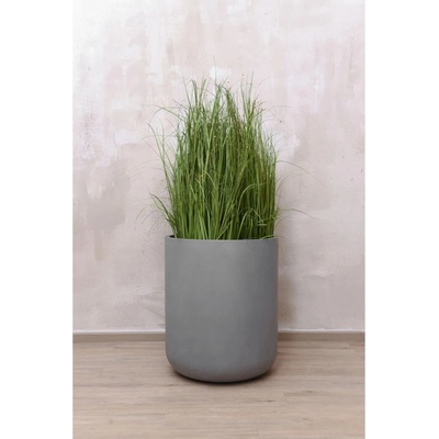 Kvetináč CHICO, sklolaminát, priemer 50 cm, betón design šedý, outlet