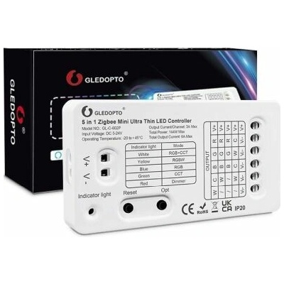 Gledopto Zigbee Pro 5 v 1 Mini Ultra Thin LED Controller