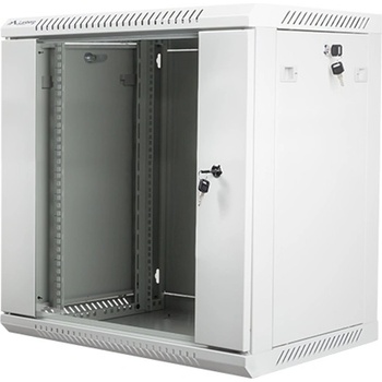 Lanberg Комуникационен шкаф Lanberg WF01-6412-10S, 19", 12U, 600 x 450 x 640, сив (WF01-6412-10S)
