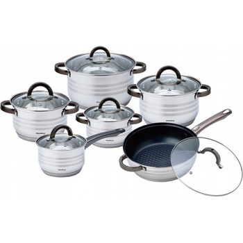 Klausberg Sada hrnců hrnce nerezová ocel 12 ks