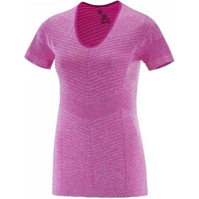 Salomon Elevate Seamless SS Tee rose violet dámský