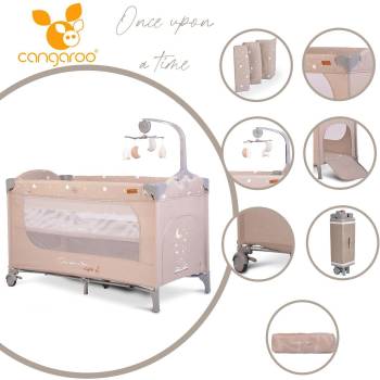 Cangaroo Детска кошара Once upon a time 2 бежов (108441)