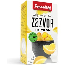 Popradský Wellness čaj zázvor + citrón 18 x 2 g