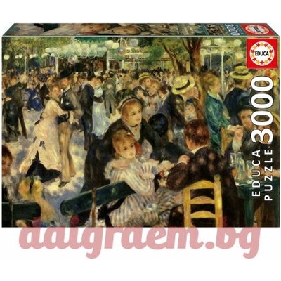 Educa Пъзел educa 20311 - 3000 части - Танци в Мулен дьо ла Галет, Реноар (edu20311)
