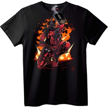 NOONEBRAND Тениска Deadpool Екшън - 4XL, Black